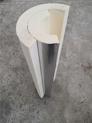 Custom Length Fire Retardant Polyisocyanurate Foam Pipe Insulation Moisture Resistance