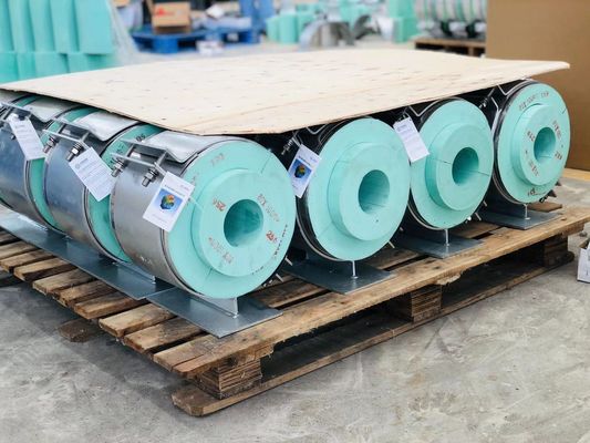 HDPIR Cold Insulation Sliding Pipe Support , Pre Insulated Pipe Supports DN80