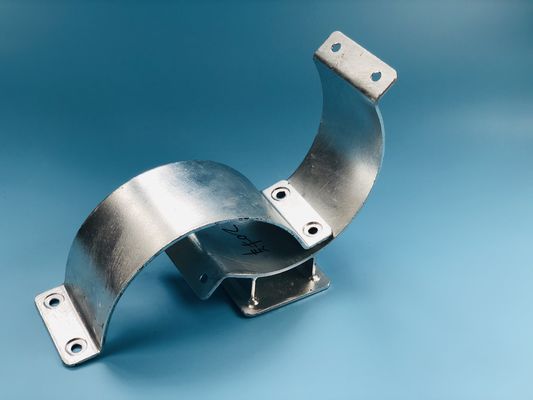 Anti Corrosion Galvanized Carbon Steel Pipe Clamp With Bending Type Ear Plates