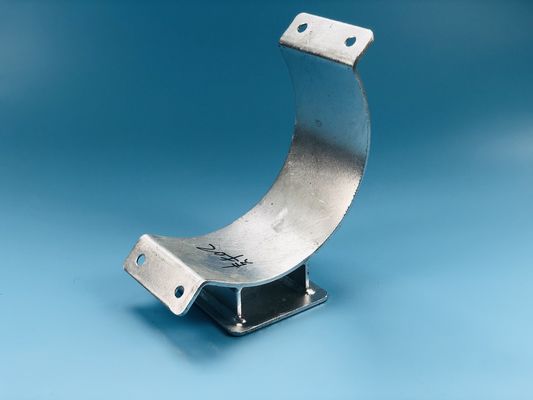 Anti Corrosion Galvanized Carbon Steel Pipe Clamp With Bending Type Ear Plates