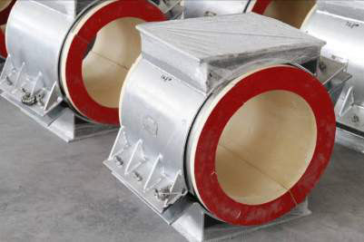 Customized Size Calcium Silicate Pipe Shields Tube Supports Flammability Resistance