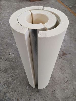 Flame Resistant PIR Pipe Insulation Easy Cutting Good Thermal Stability