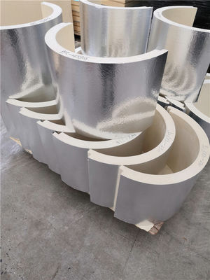 Harga yang bagus Bahan Isolasi Pipa Tahan Api Bahan Isolasi Busa Polyisocyanurate Disetujui SGS on line