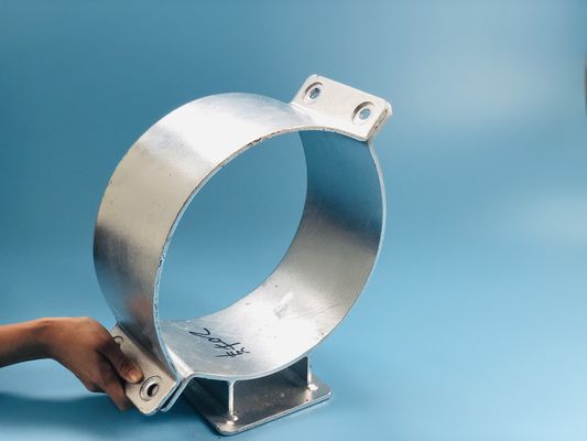 Anti Corrosion Galvanized Carbon Steel Pipe Clamp With Bending Type Ear Plates