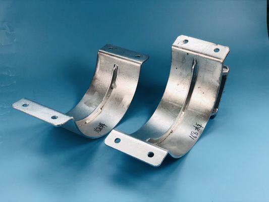 Single Outer Retaining Ring Galvanised Pipe Clamp Fittings For Pipe Support