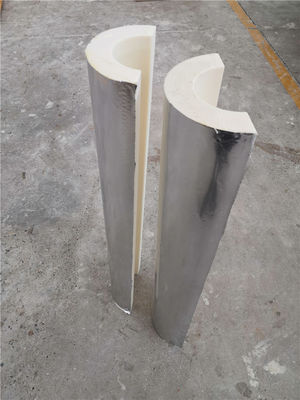 Harga yang bagus Isolasi Pipa Busa Kaku Polyisocyanurate PIR Kekuatan Tekan Tinggi on line